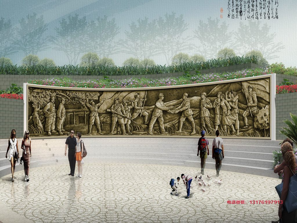 广场民俗风情浮雕墙设计三大步骤-以泸溪县广场石雕壁画为例子