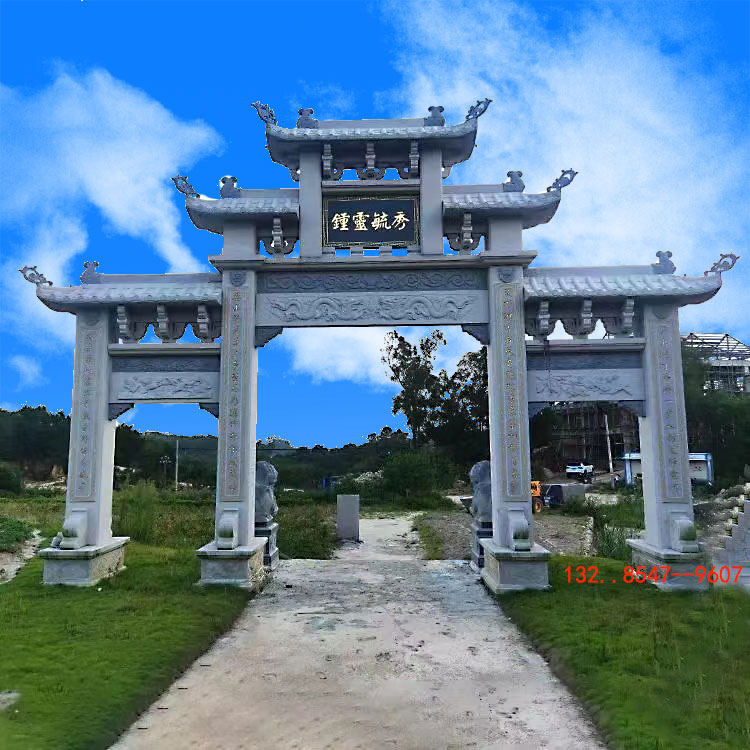 新农村石门楼与石牌坊构造区别石牌楼乡村特色